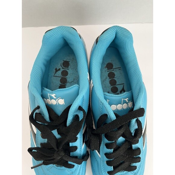 Diadora Sems Women's Blue and Black Soccer Futbol Molded Lace Up Cleats Size 8.5 - Picture 6 of 8